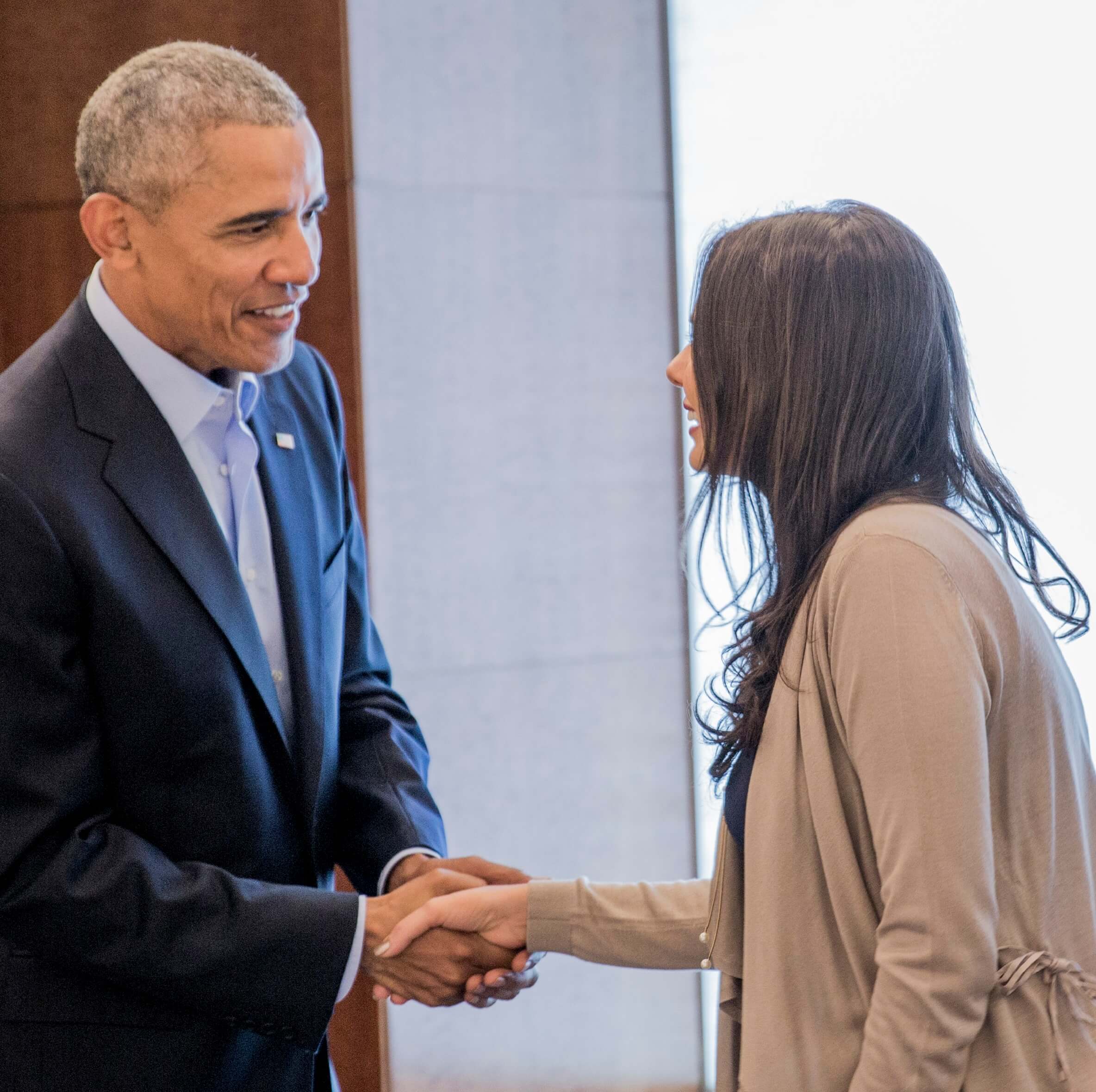 Obama e Lemann Fellow Cassia Moraes