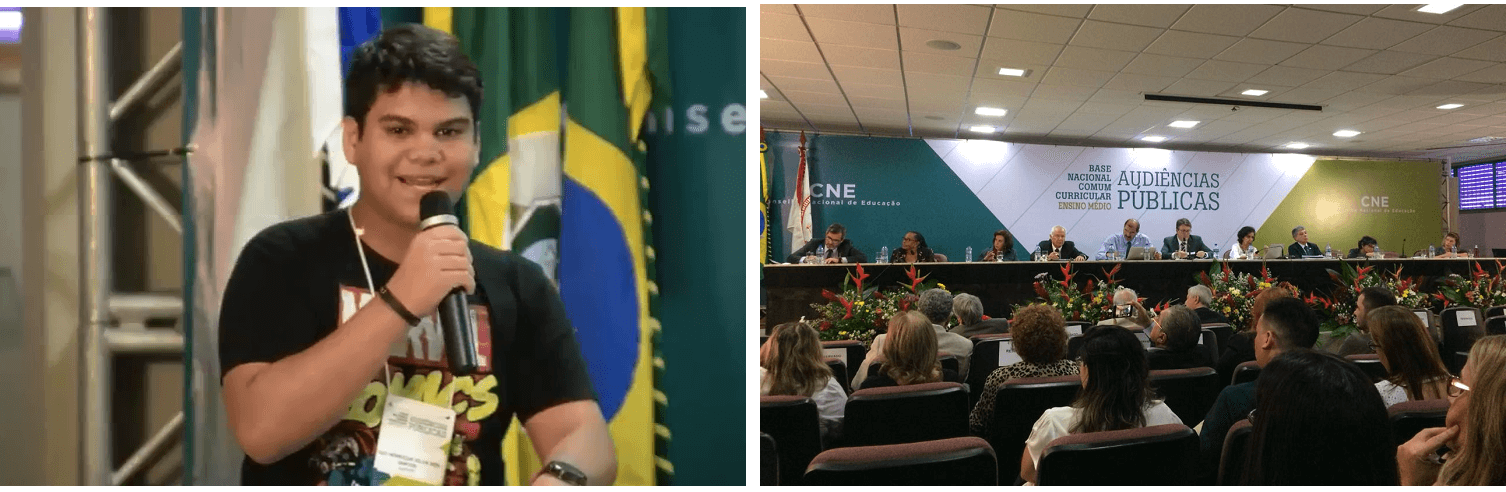 Jovens participam de audiências da BNCC do Ensino Médio